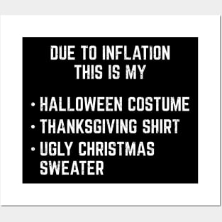 Due to Inflation this is my Hallothanksmas costume Funny Posters and Art